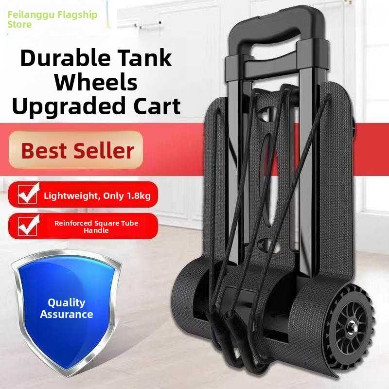 Portable Shopping Cart Hand-Pu - Pull Cart Fold 评论和价格