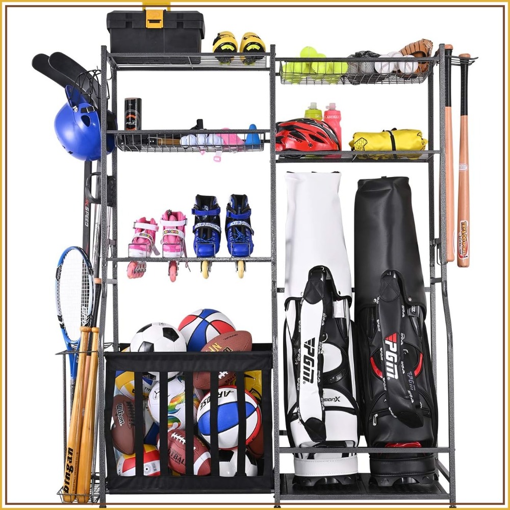 Garage Sports Equipment Storag - Golf Equipment Garage Organizer 评论和价格