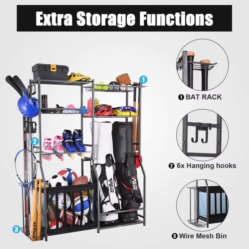 Popular Garage Sports Equipmen - Golf Equipment Garage Organizer 评论和价格