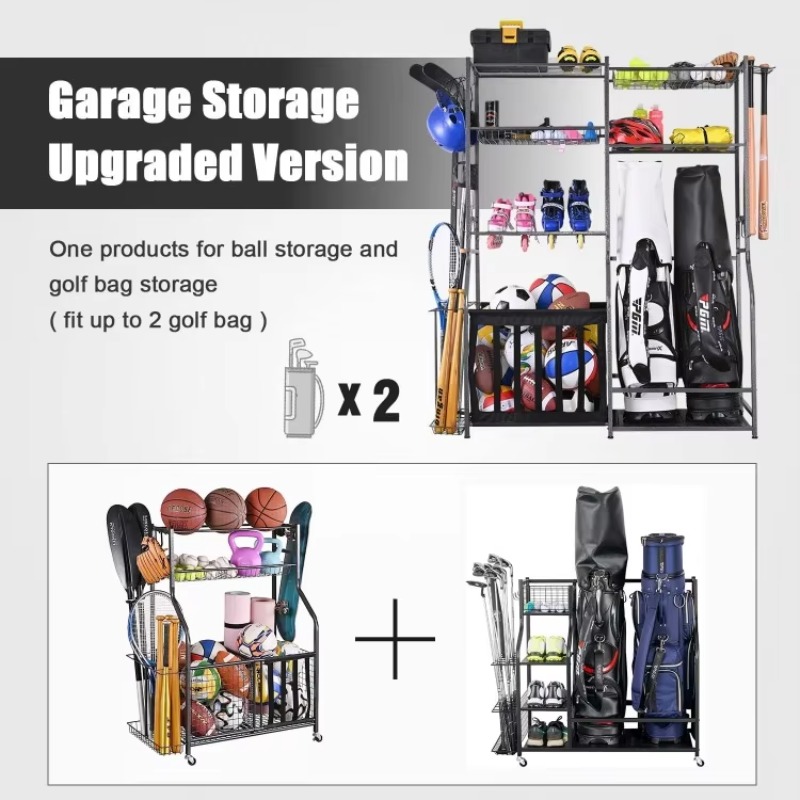 Popular Garage Sports Equipmen - Golf Equipment Garage Organizer 评论和价格