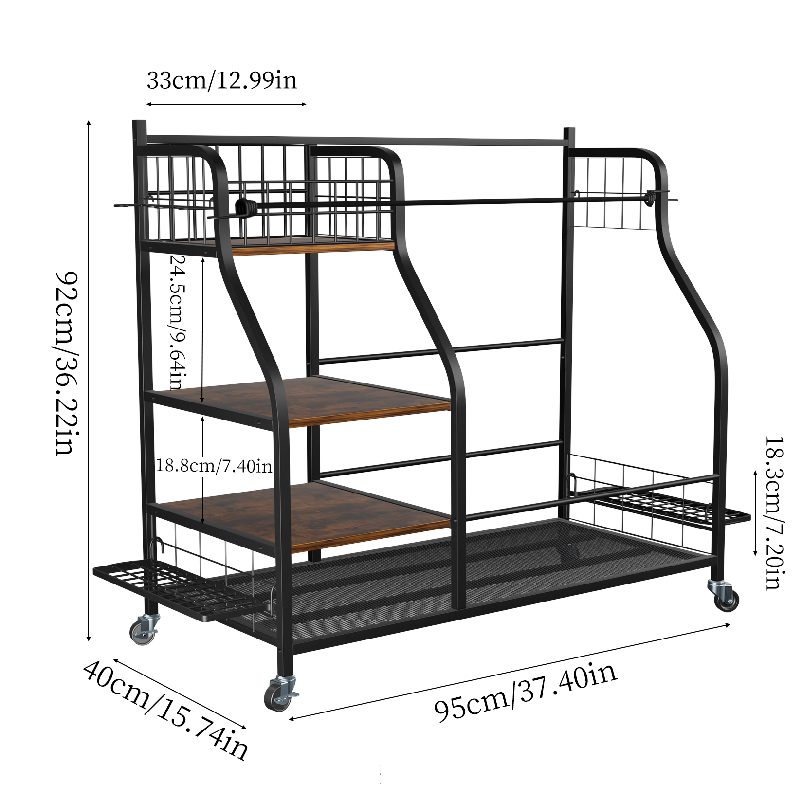 Rolling Golf Storage Rack Gara - Golf Equipment Garage Organizer 评论和价格
