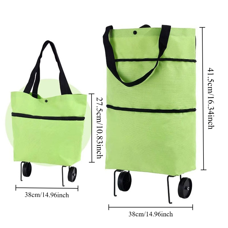 Portable Folding Shopping Cart - Pull Cart Fold 评论和价格