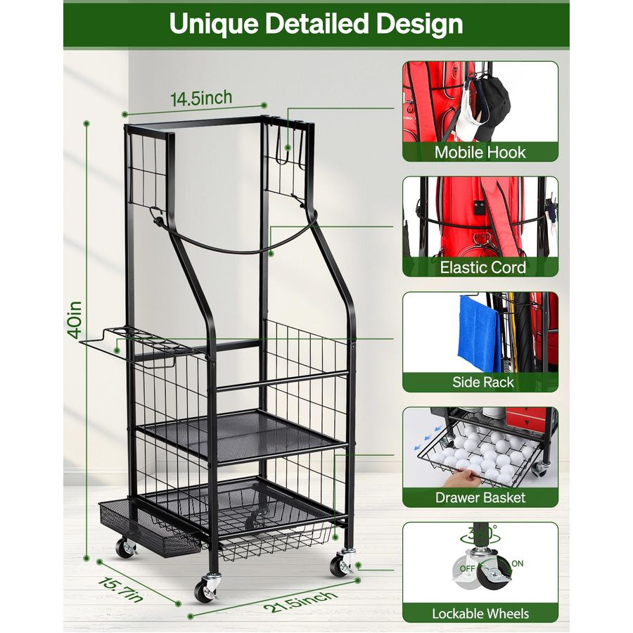 Bags Storage Garage Organizer  - Golf Equipment Garage Organizer 评论和价格