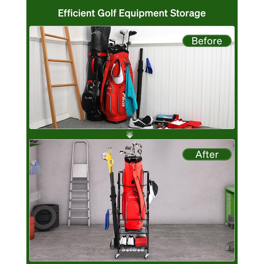 Bags Storage Garage Organizer  - Golf Equipment Garage Organizer 评论和价格