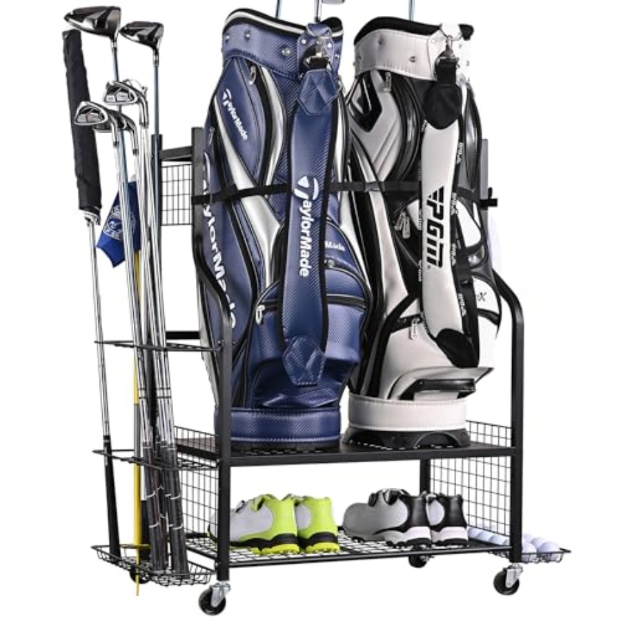 Golf Bag Storage Garage Organi - Golf Equipment Garage Organizer 评论和价格