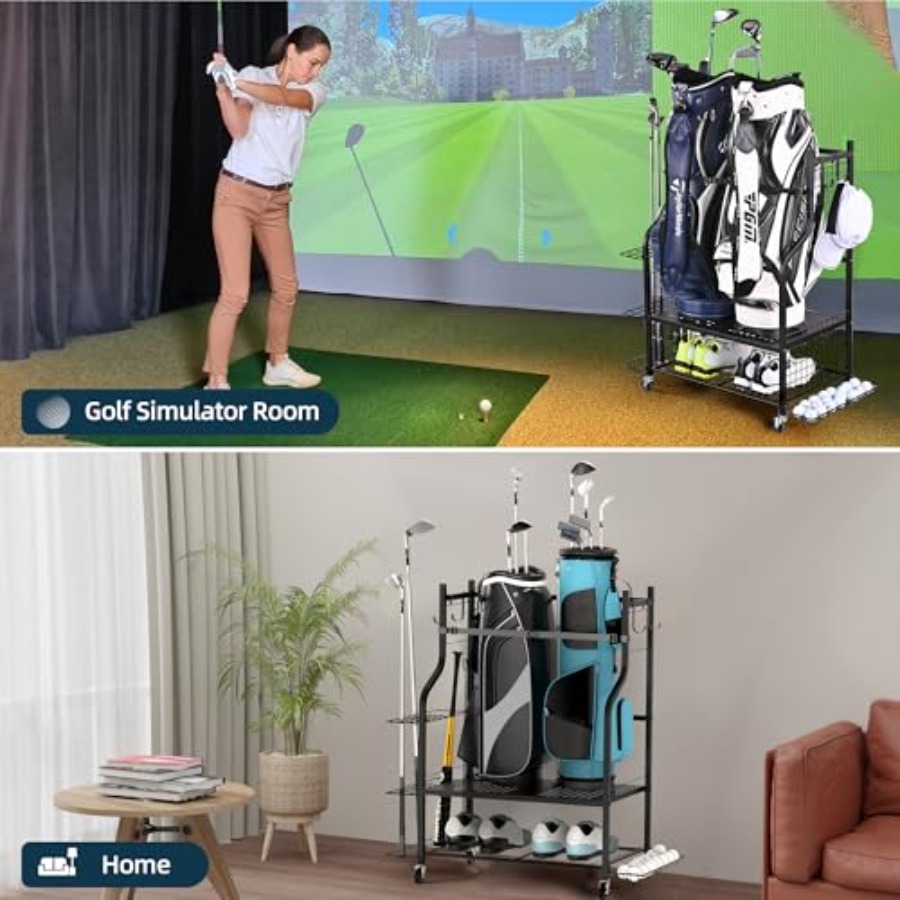 Golf Bag Storage Garage Organi - Golf Equipment Garage Organizer 评论和价格