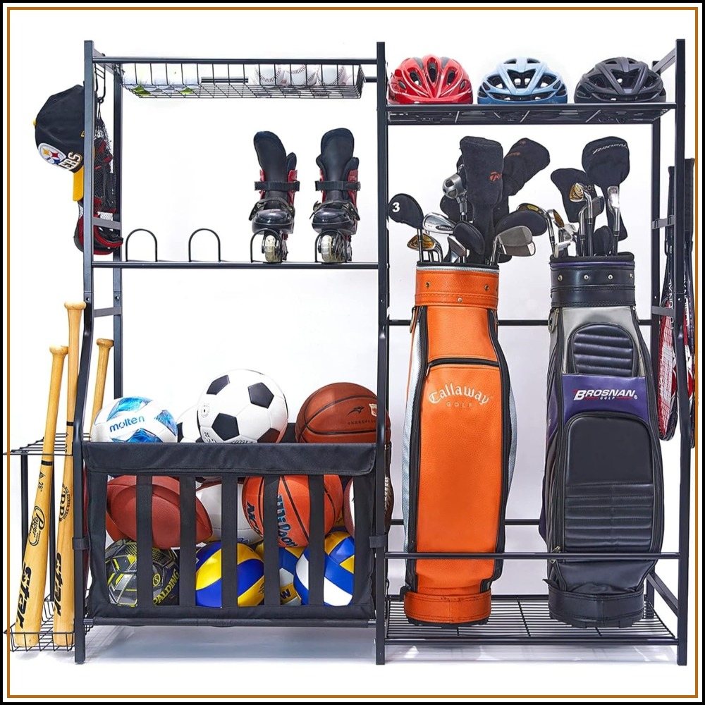 Garage Sports Equipment Organi - Golf Equipment Garage Organizer 评论和价格