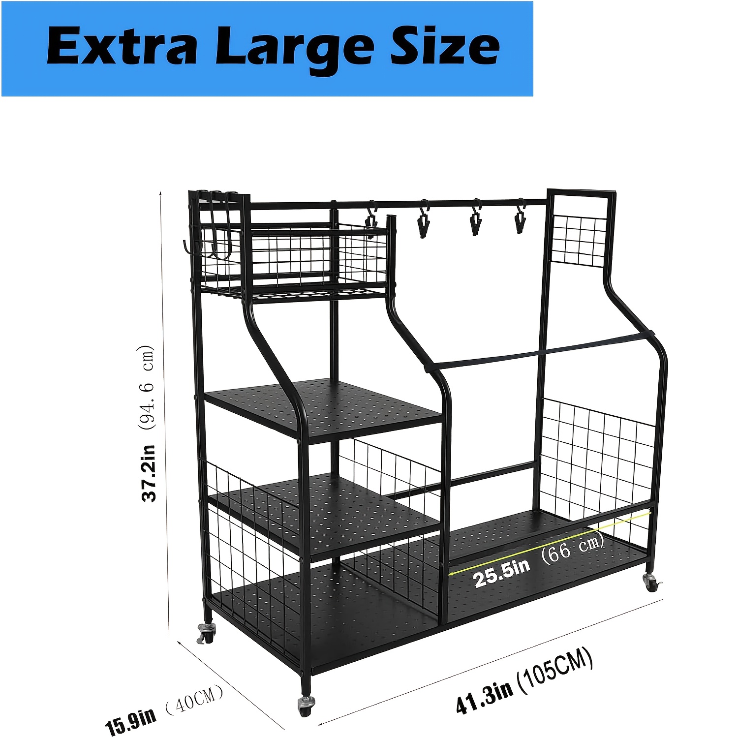 Golf Storage Rack Golf Bag Org - Golf Equipment Garage Organizer 评论和价格