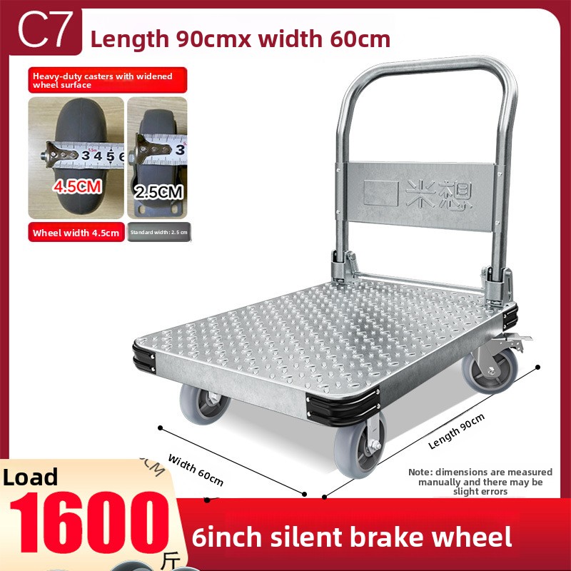trolley pull flatbed cart trol - Pull Cart Fold 评论和价格
