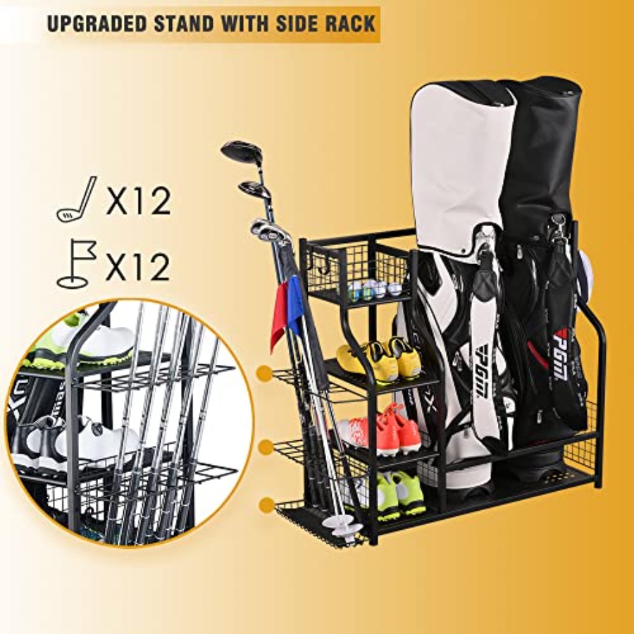 Golf Bag Garage Storage Organi - Golf Equipment Garage Organizer 评论和价格