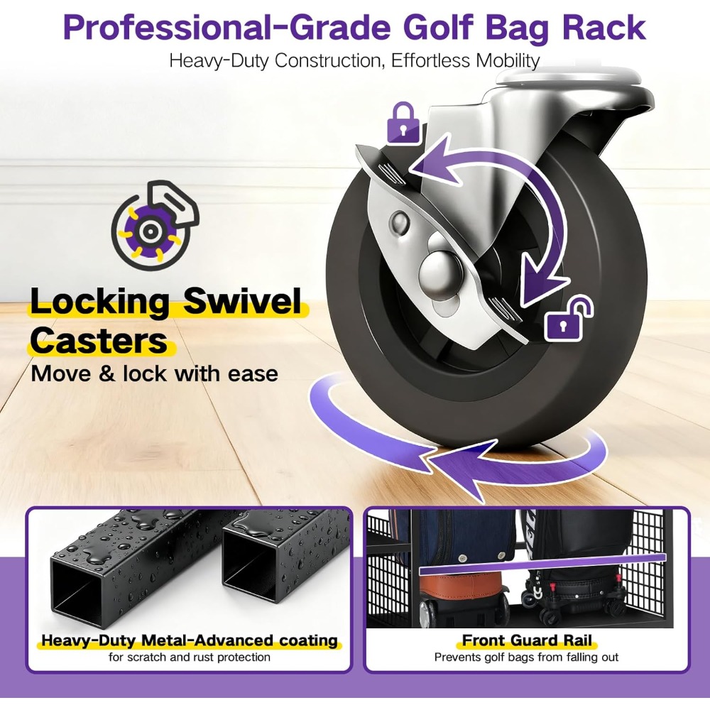 US Shipping Golf Bag Storage R - Golf Equipment Garage Organizer 评论和价格