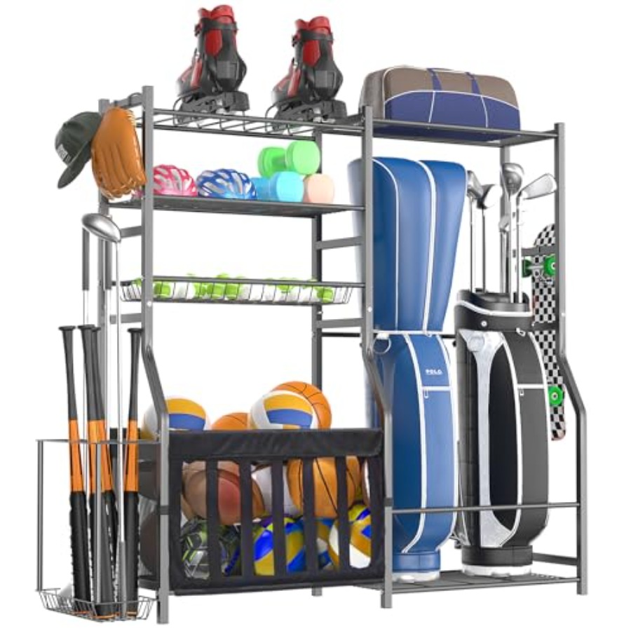 Heavy Duty Garage Sports Equip - Golf Equipment Garage Organizer 评论和价格